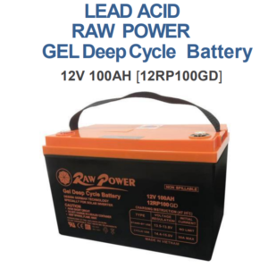 RAW POWER GEL Deep Cycle Battery — 12V 100AH [12RP100GD]
