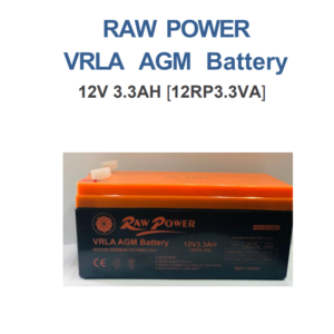 RAW POWER VRLA AGM Battery — 12V 3.3AH [12RP3.3VA]