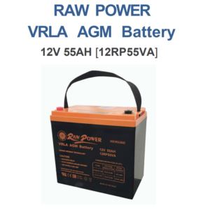 RAW POWER VRLA AGM Battery — 12V 55AH [12RP55VA]