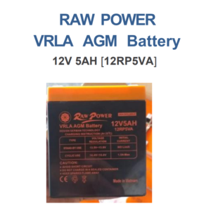 RAW POWER VRLA AGM Battery — 12V 5AH [12RP5VA]