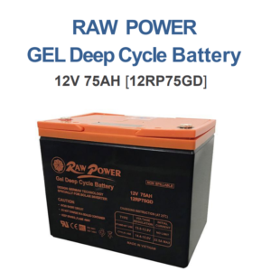 RAW POWER GEL Deep Cycle Battery — 12V 75AH [12RP75GD]