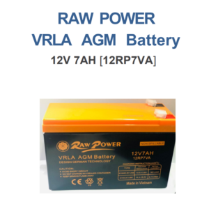 RAW POWER VRLA AGM Battery — 12V 7AH [12RP7VA]