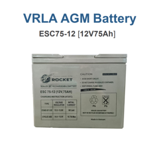 ROCKET VRLA AGM Battery — ESC75-12 [12V 75Ah]