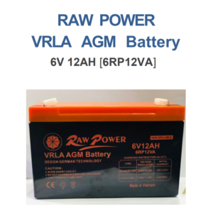 RAW POWER VRLA AGM Battery — 6V 12AH [6RP12VA]