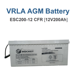 ROCKET VRLA AGM Battery — ESC200-12 CFR [12V 200Ah]